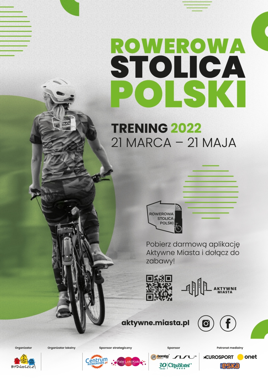 Plakat treningu Pucharu Rowerowej Stolicy Polski